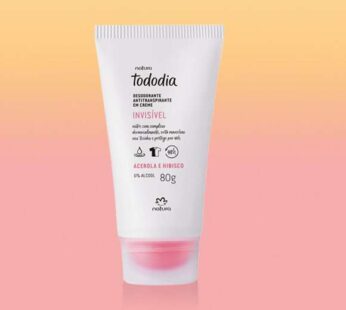 Desodorante Antitranspirante em Creme – Acerola e Hibisco – Tododia – Natura