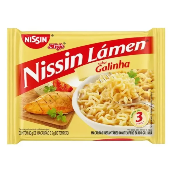 Macarrão Instantâneo - Miojo - Sabor Galinha - Nissin Lámen