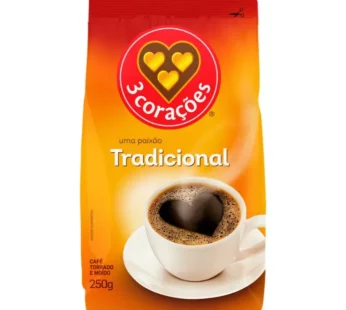 Café Tradicional 3 Corações 250g